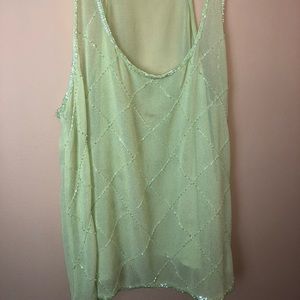 Green top with beads - Forever 21